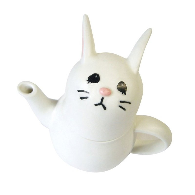 日本 sunart 杯壺組 - 大白兔 - 茶具/茶杯 - 陶 