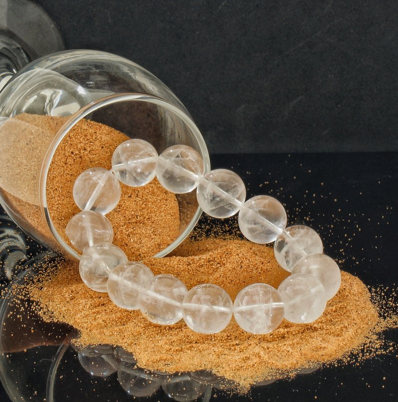 白幽靈 16mm 水晶手鍊 ( HKA9214 ) - 手鍊/手環 - 水晶 