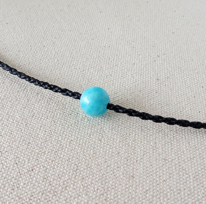 [Opium poppy ﹞ ﹝ love ‧ chain] Silver ****fashion "lucky stone" ice kinds of amazonite necklace***[2]*** - Necklaces - Gemstone 
