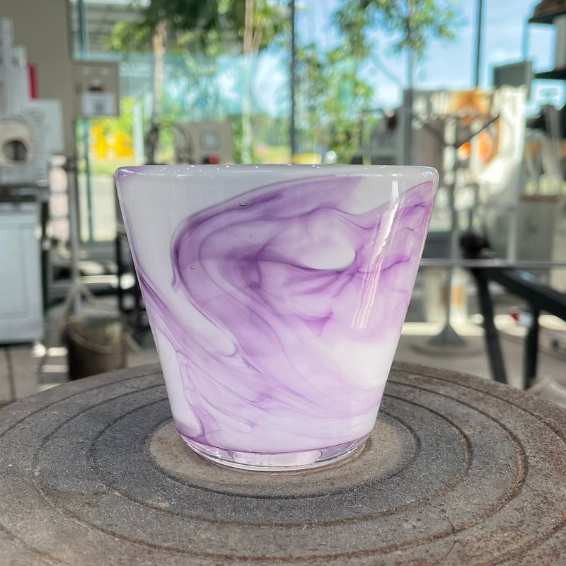 Purple whirlwind handmade glass is purely hand blown - Pottery & Ceramics - Glass Purple