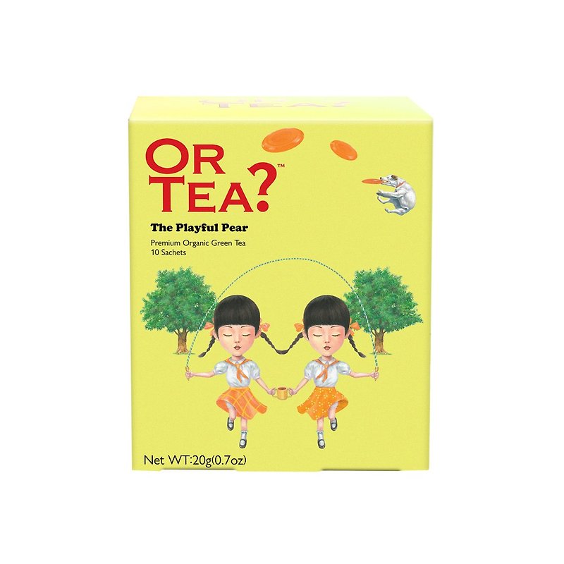 Or Tea? Organic The Playful Pear 10-Sachet Box - Tea - Fresh Ingredients Yellow
