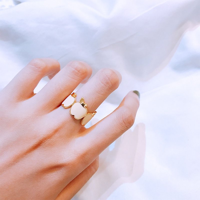 Harvest | Apple Handmade Ring - แหวนทั่วไป - วัตถุเคลือบ 