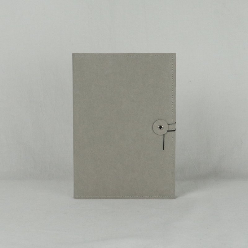 craft leather book cover ver.2 - 書衣/書套 - 環保材質 灰色