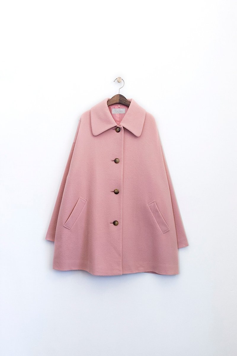 Banana Flyin' Vintage Vintage Girl Pink Fur Coat - Women's Casual & Functional Jackets - Wool 