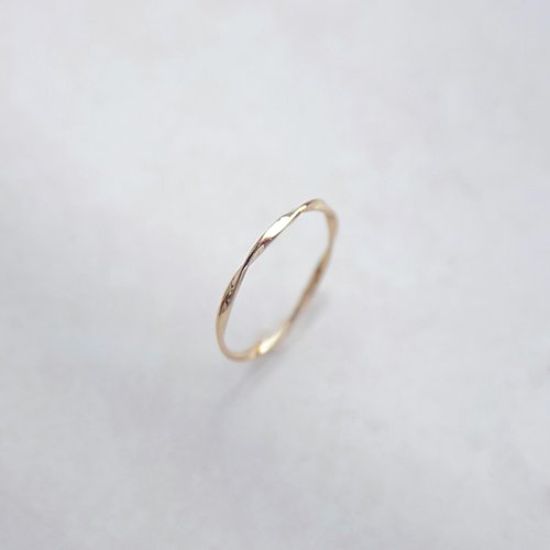 Isha Jewelry 純銀輕珠寶 扭轉奇蹟純銀線戒 | 簡約設計 | 鍍K金。玫瑰金。質感。百搭