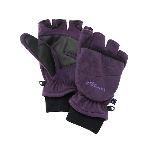 Wildland 荒野戶外 【Wildland 荒野】防風保暖翻蓋手套 中性 紫色 W2012-53