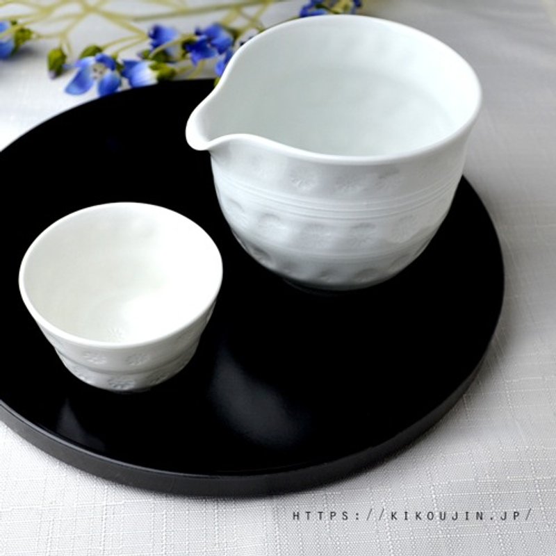 白砂三島彫 注器 - 其他 - 陶 