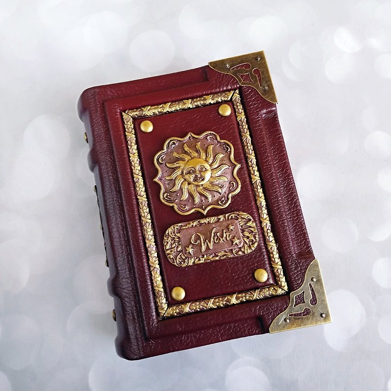 Natural Leather Vintage Handmade Burgundy Notebook - Notebooks & Journals - Paper Red