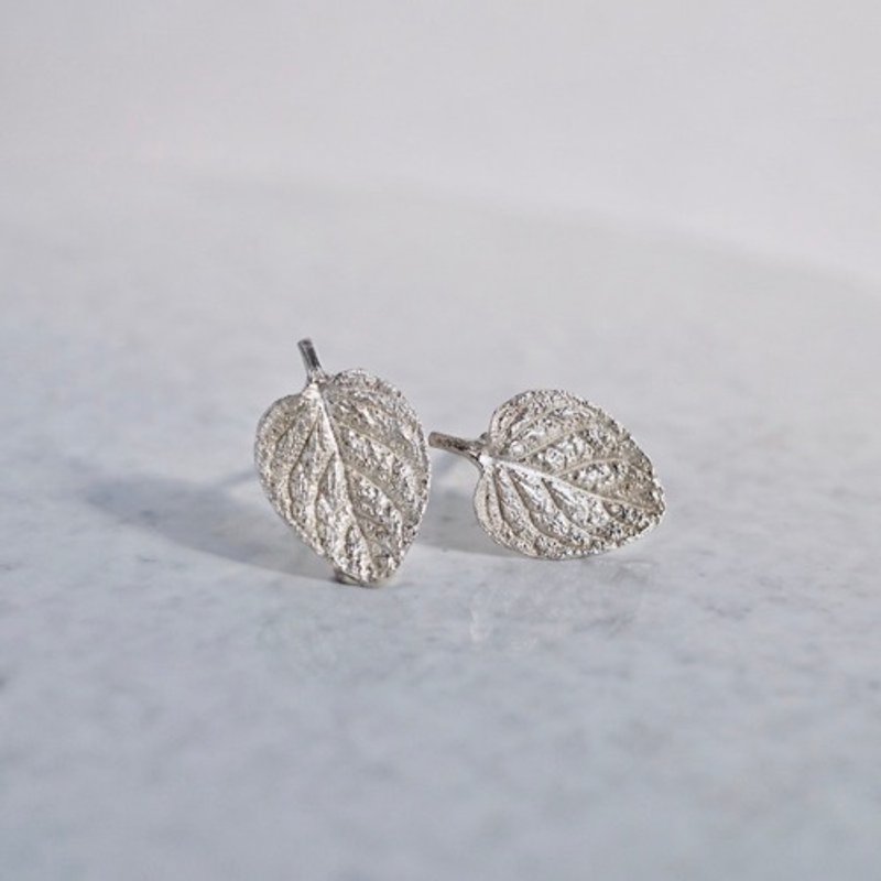 Marjoram stud earrings [EP062SV] - 耳環/耳夾/耳骨夾 - 其他金屬 