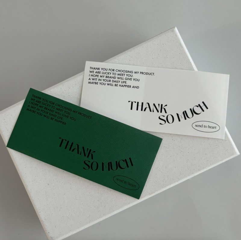 Thank you square trend sticker ステッカ - Stickers - Paper Multicolor