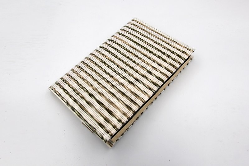 [Paper cloth home] Book cover, book jacket, pocket book cover, notebook cover (A5/G16K) coffee white - สมุดบันทึก/สมุดปฏิทิน - กระดาษ ขาว