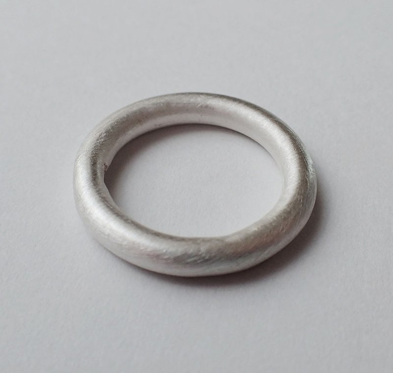 ring, 3MM-wire, silver - แหวนทั่วไป - เงินแท้ สีเงิน