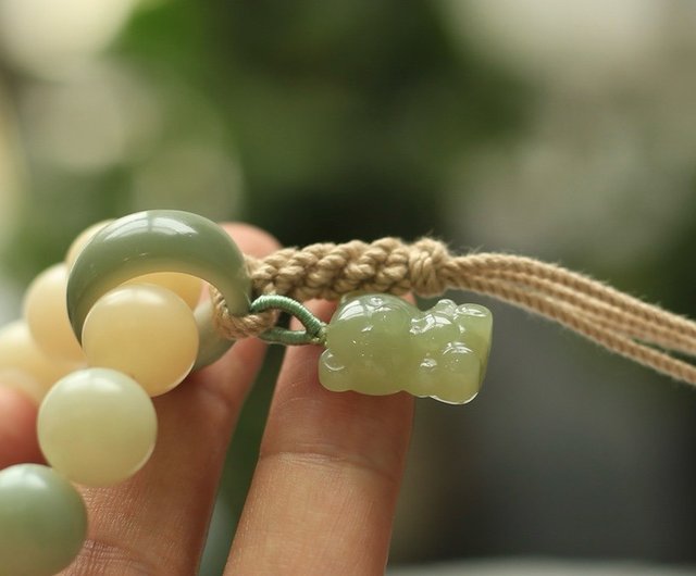 送料無料 いくらから 天然ネイティブ菩提根グリーン菩提ランニング リング賀天翡翠 ネックレス・ペンダント