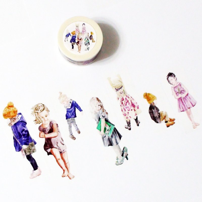 Masking Tape Little Girls - Washi Tape - Paper 