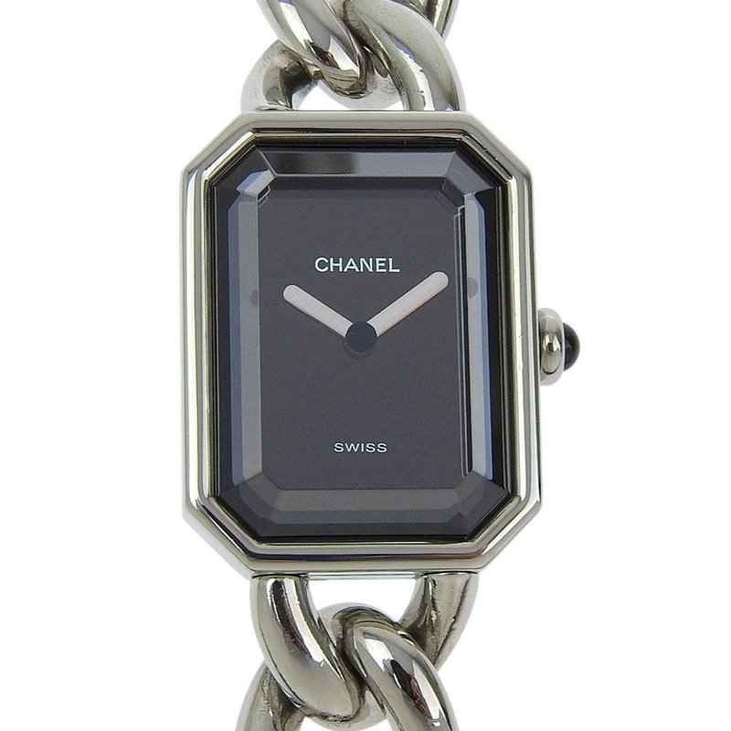 【日本直送】シャネル CHANEL プルミエールM 腕時計 H0452 SS クオーツ アナログ表示 ブラック文字盤 レディース【中古】 - 女錶 - 不鏽鋼 黑色