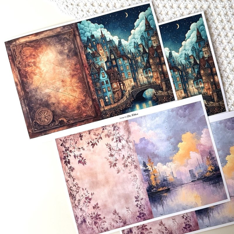 Z602 - a variety of background - 貼紙 - 紙 