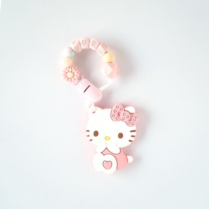 9 fufu Daisy Hello Kitty teether/customized pacifier chain - ของเล่นเด็ก - วัสดุอื่นๆ หลากหลายสี