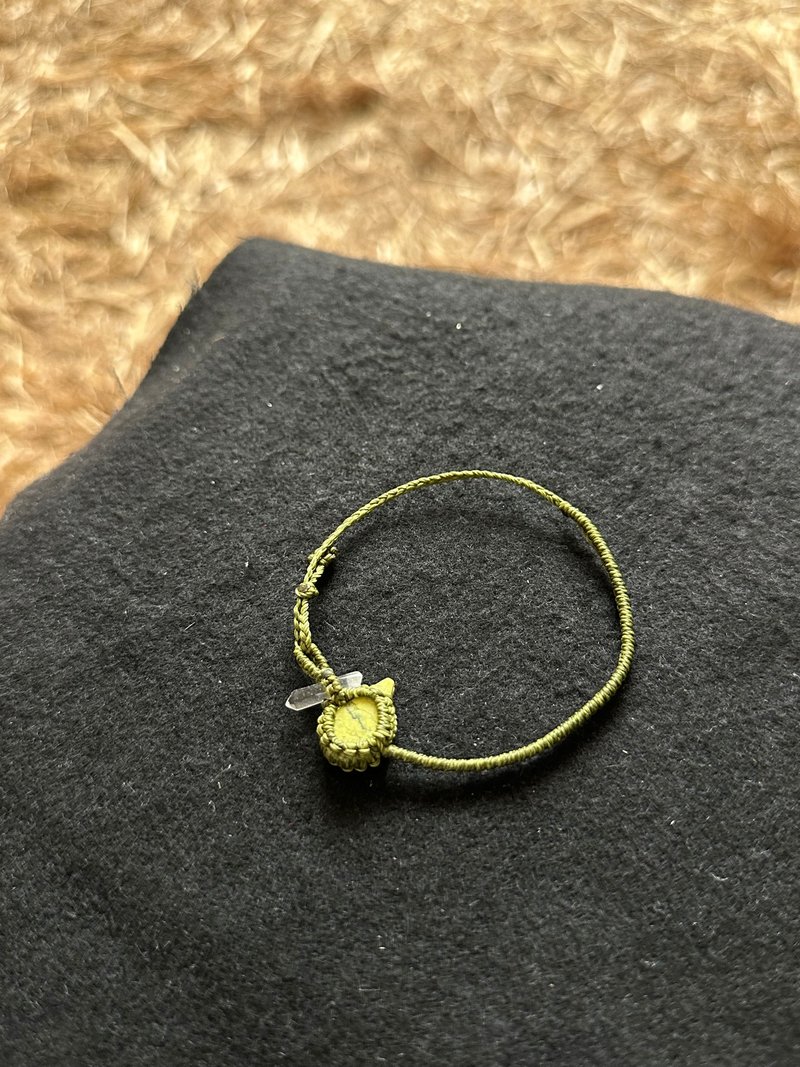 馬丘比丘石編織伸縮項鍊 - 手鍊/手環 - 玉石 綠色