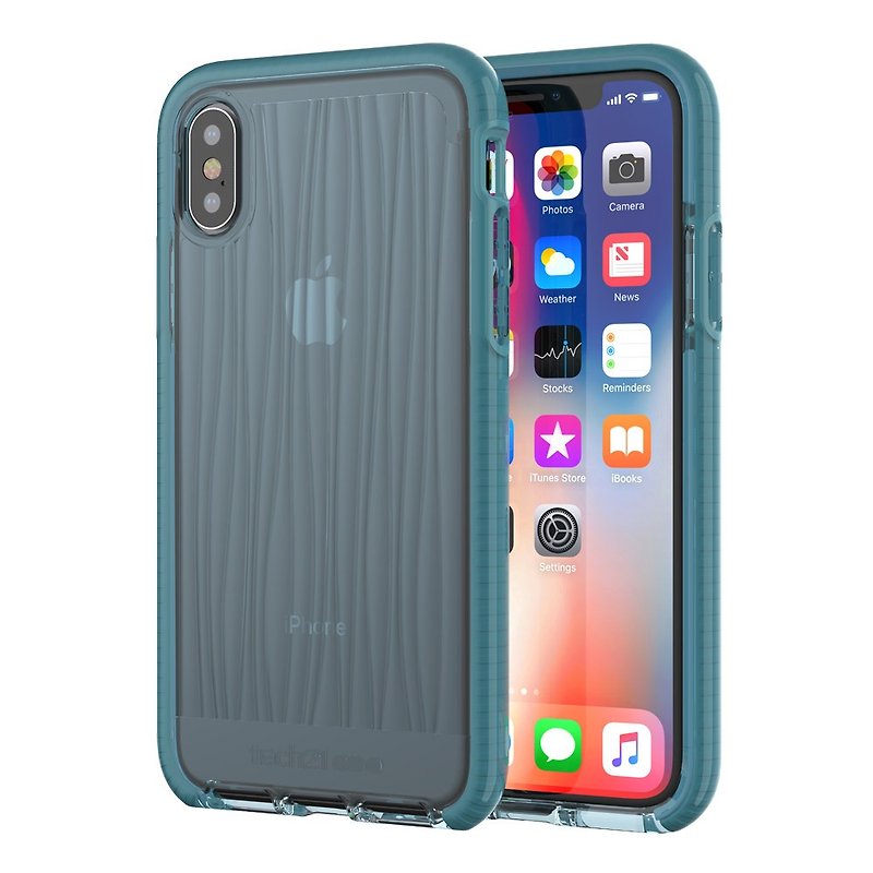 Tech21 Anti-collision Soft Water Wave Protective Case for iPhone X- Teal(5055517385695) - Phone Cases - Other Materials Green