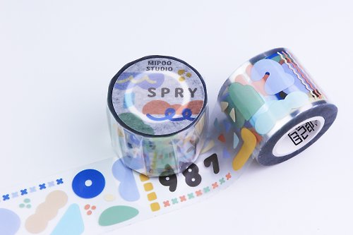 自己印 紙膠帶 【SPRY】亮面PET膠帶 by Mipoo studio