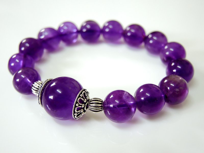 "King King's Heart" Mysterious Amethyst Classic Unisex Bracelet - Bracelets - Gemstone Purple