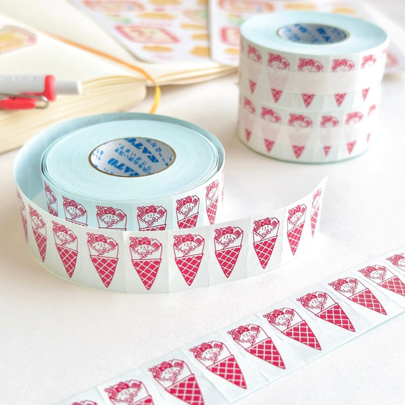 ラベラーシール クレープな子 - 貼紙 - 紙 