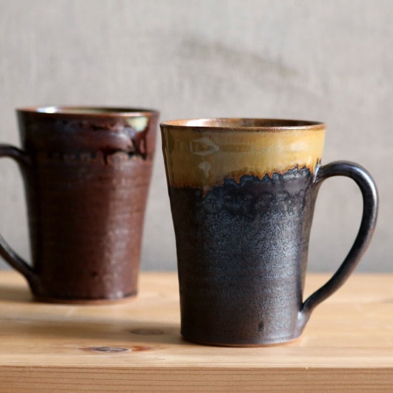高取燒 高取燒 馬克杯 咖啡杯 茶杯 隨手杯 築前茶道 高取燒 高取 - 咖啡杯/馬克杯 - 陶 咖啡色