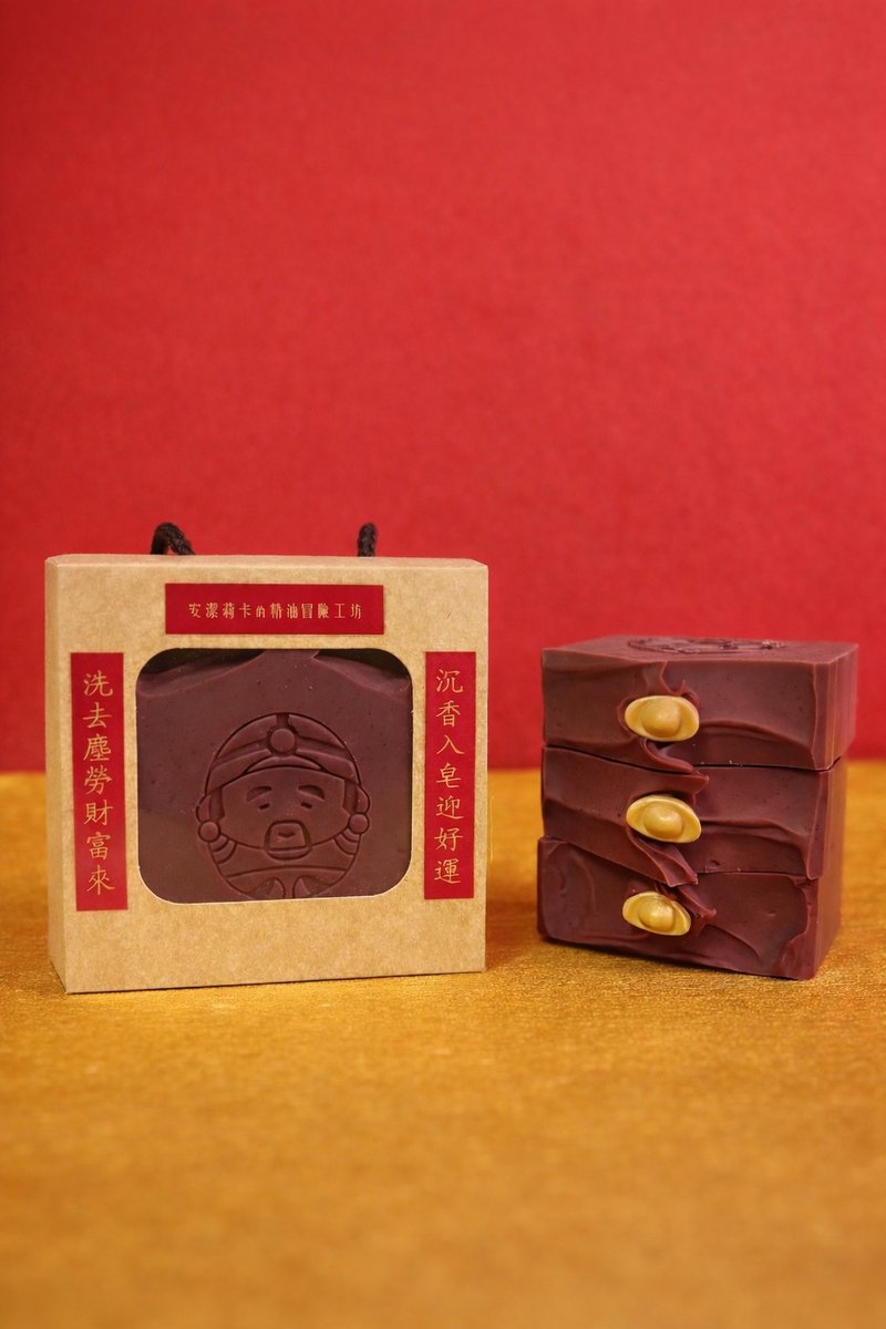 God of Wealth Soap Gift Box - สบู่ - วัสดุอื่นๆ สีทอง