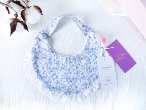 BOBO CHÉRIS 波波雪莉法式童裝 英國LIBERTY FABRICS法式有機棉寶寶圍兜(Mitsi Valeria浪漫蜜希)