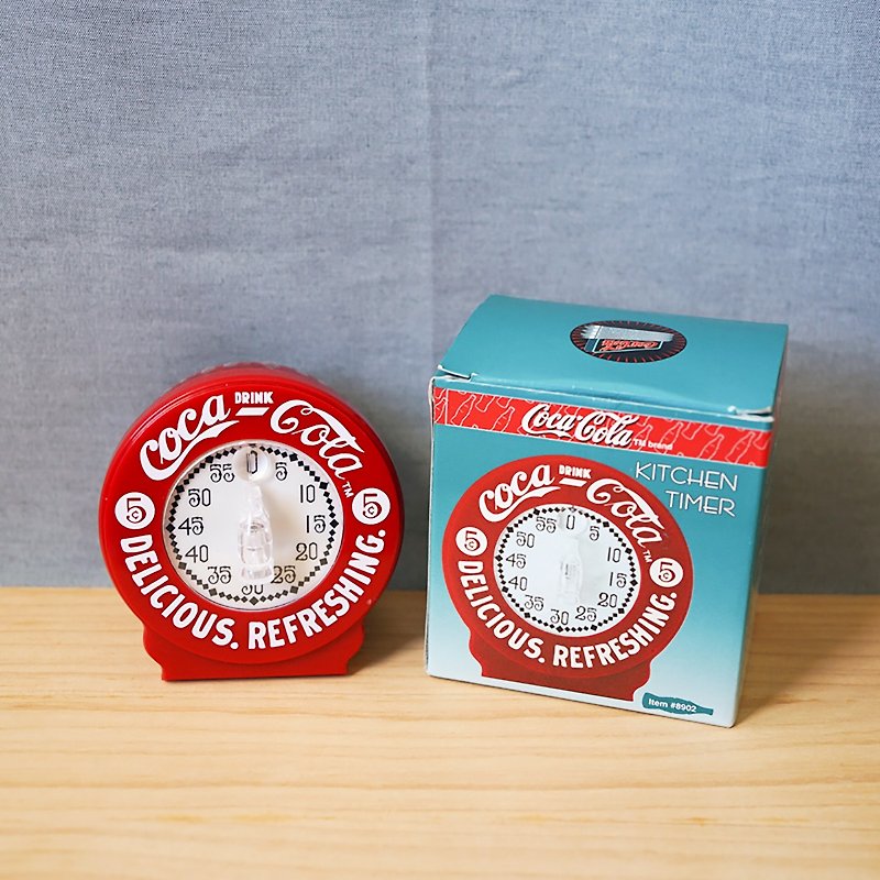 [Arctic second-hand groceries] Vintage 1996 new in stock boxed Coca-Cola clockwork timer - Clocks - Polyester Red