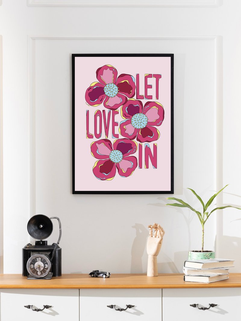 花を愛する / アートプリント / ギフト - フォトフレーム - その他の素材 多色