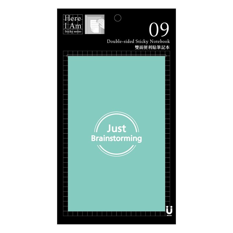 [Miccudo] | double-sided sticky notebook | pocket notebook handy to write portable sticky inspired record - สมุดบันทึก/สมุดปฏิทิน - กระดาษ สีเขียว