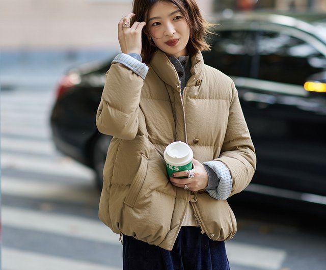 Khaki on sale down coat