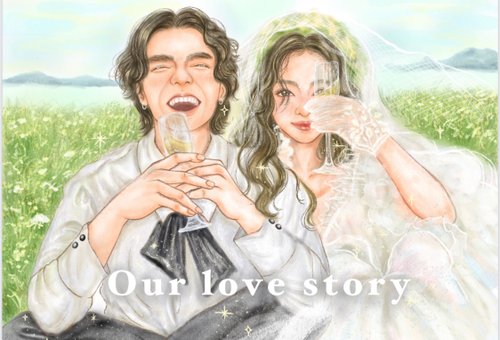 Hanabi -Joyjoy 香港速畫及插畫師 客製似顏繪/人像/插畫/手繪/結婚禮物
