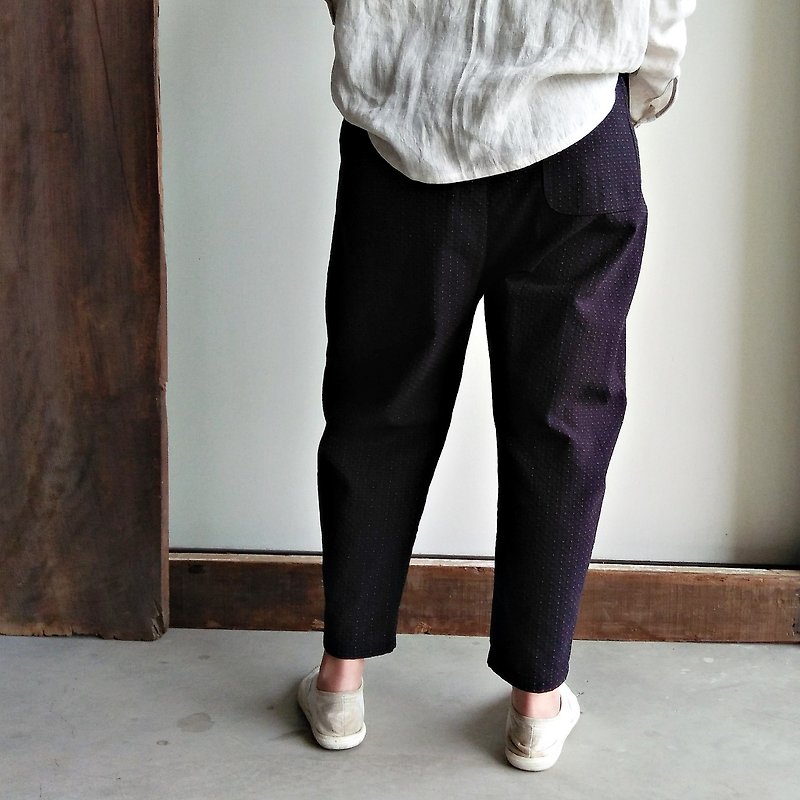 First dyed cloth strange pants cotton black - Women's Pants - Cotton & Hemp Black