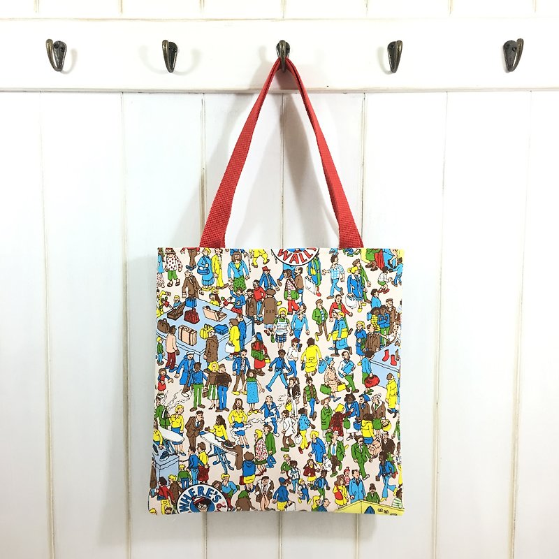 ✎ Japan set the shoulder bag? Where'sWally? Will it? Red - Messenger Bags & Sling Bags - Cotton & Hemp 