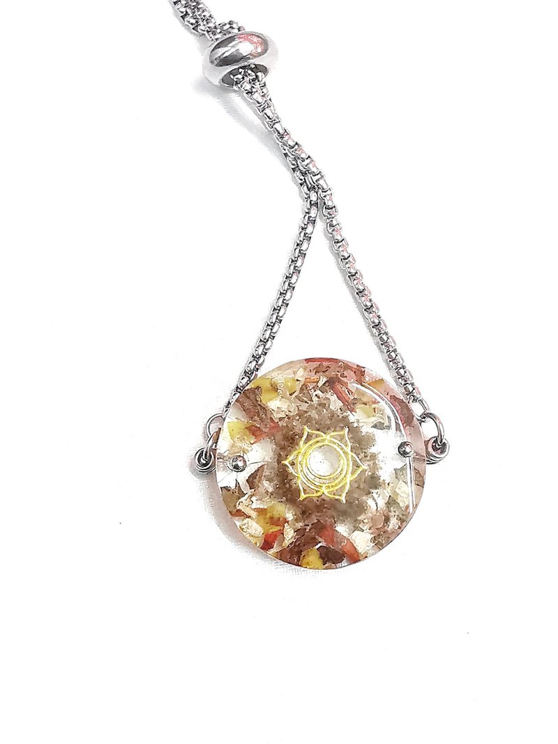 臍輪花精手鏈 Sacral Chakra Hz Floral Bracelet - 手鍊/手環 - 植物．花 透明