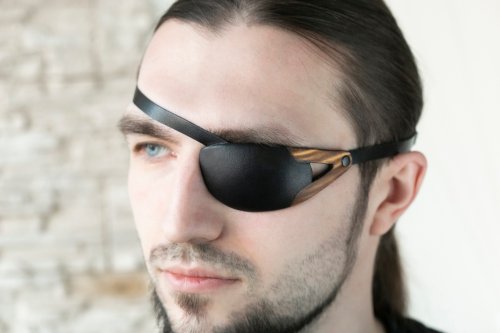 Migharda New Leather Eye Patch | Eye Patch | Slim Eye Patch | Eyepatch
