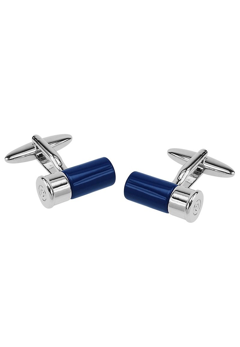 Blue Bullet Cufflinks - Cuff Links - Other Metals Blue