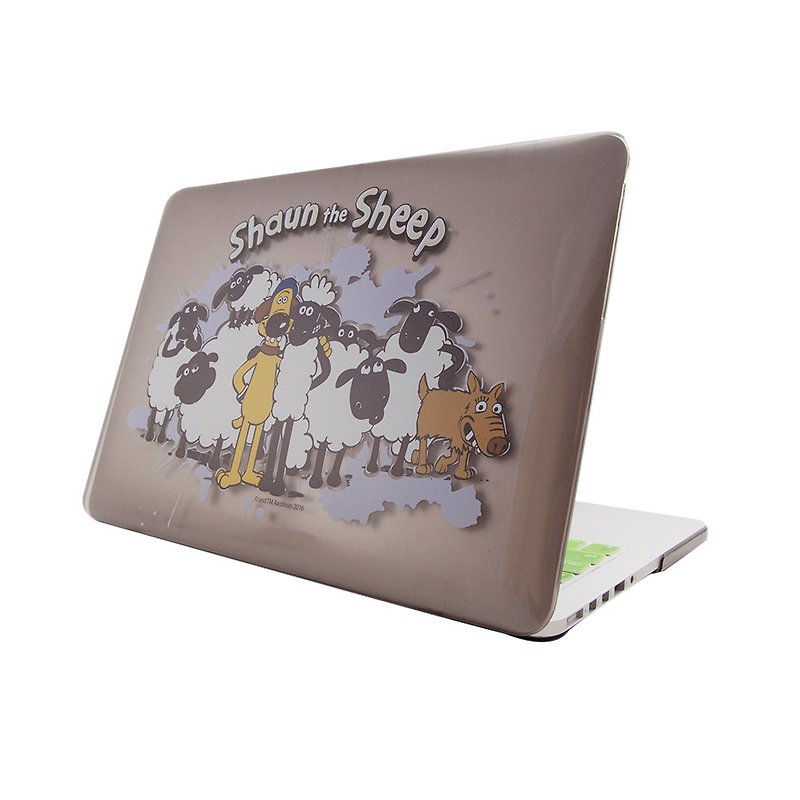 Shaun The Sheep-Macbook Crystal Shell: [Shaun the Sheep] (Gray) "Macbook 12" / 11 " - เคสแท็บเล็ต - พลาสติก ขาว