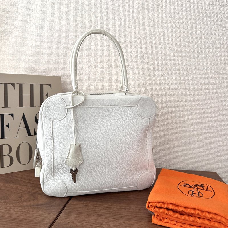 HERMÈS 愛馬仕 Omnibus PM 鉑金皮 白色 托特包 - 手提包/手提袋 - 真皮 白色