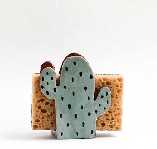 Vsocks ceramics Cactus Gift-Sponge Holder-Napkin Holder-Ceramics And Pottery