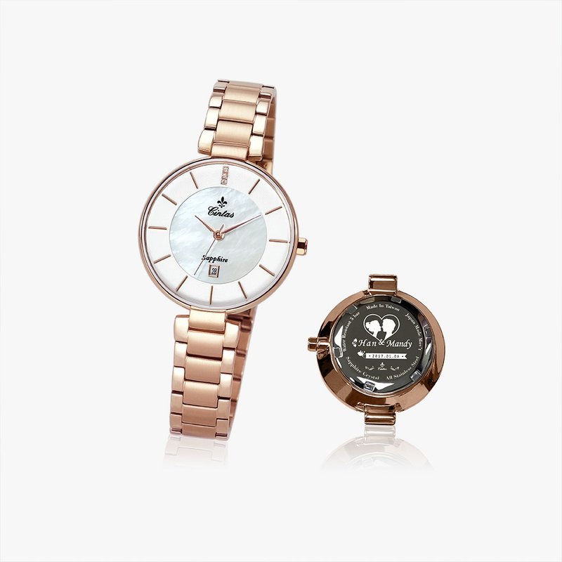 【Cintas Watch】31 mm 6219 LRG 玫瑰金色 (底蓋設計訂製) - 女錶 - 不鏽鋼 