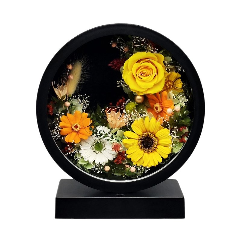 Oborozuki永生花月圓花燈 - 承和色 - 燈具/燈飾 - 植物．花 黃色
