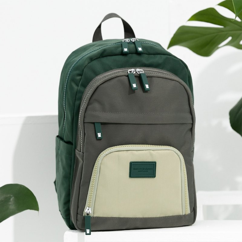 [Kim Anderson] Wild Fruit Forest Multi-function Backpack - Avocado Green - กระเป๋าเป้สะพายหลัง - ไนลอน สีเขียว