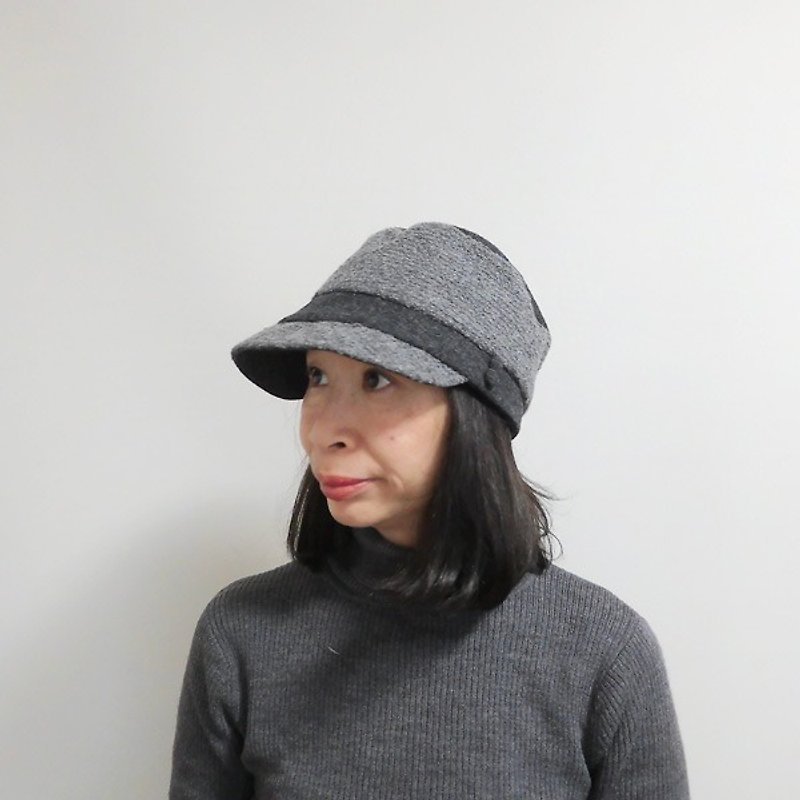 Loop wool material and Furano gradually news boy cap 【PL 1527-GY】 - Hats & Caps - Paper Gray