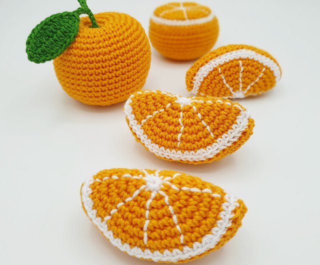 Orange amigurumi crochet pattern
