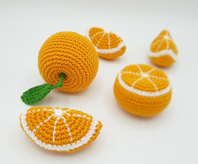 あみぐるみ　ハンドメイド　2パターン　【オレンジ&チーム】 あみぐるみ ハンドメイド 2パターン 【オレンジ&チーム