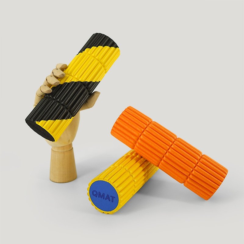 【QMAT】MINI massage roller-small bamboo pole model made in Taiwan - อุปกรณ์เสริมกีฬา - วัสดุอีโค หลากหลายสี