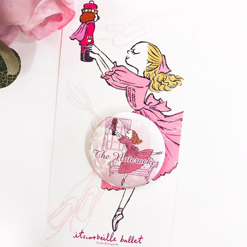 Yizhike Ballet | Nutcracker Badge - Badges & Pins - Plastic Pink